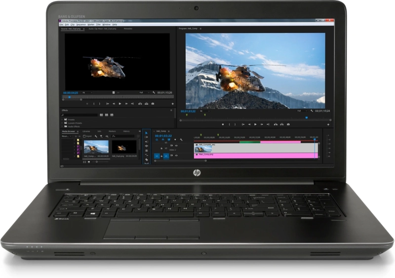 HP Zbook 17 G4 - Intel QuadCore i7 7820HQ - 16GB Ram - 512GB SSD - 15,6" (39.62 cm) - Nvidia Quadro M1200 - Qwerty US