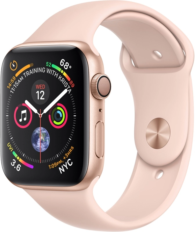 Apple Watch Series 4 (Sportbandje, 44mm) Goud (Roze)