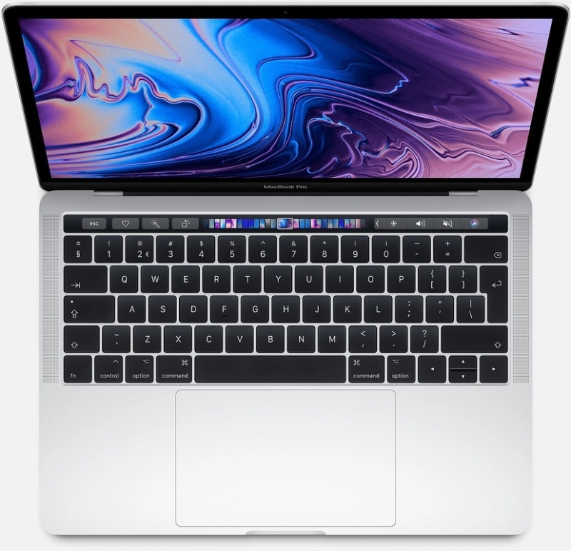 Macbook Pro 13" - Intel QuadCore i5 1,4GHz - 16GB Ram - SSD 256GB - 2019 - Silver - Qwerty Nederlands