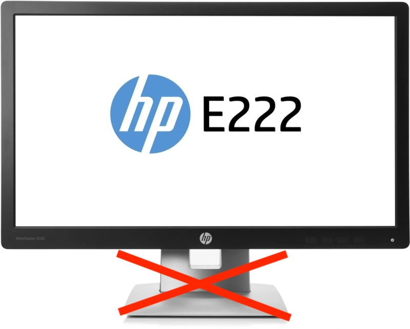 HP - EliteDisplay - E222 - 21,5 inch - Full HD - LCD IPS - Zonder voet