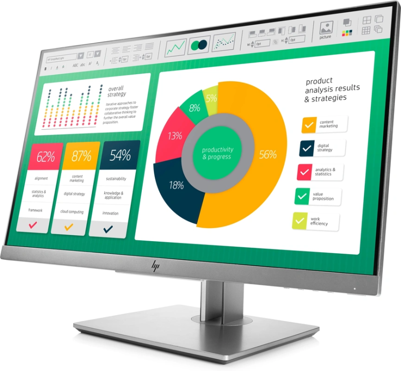 HP - EliteDisplay - E223 - 21,5 inch - Full HD - LCD IPSD