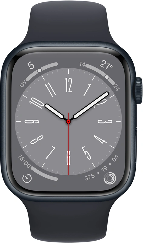 Apple Watch Series 8 (41mm) GPS, Sport Band, Black