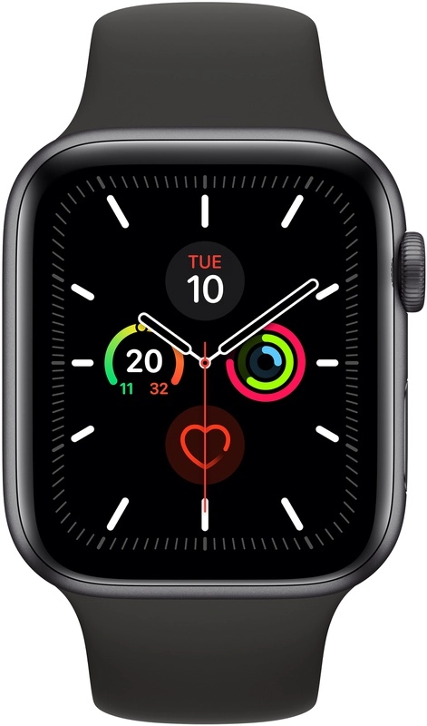 Apple Watch Series 5 (44mm) aluminium, sportbandje Space Gray