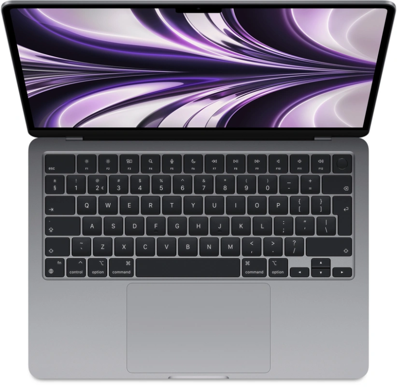 Macbook Air 13" - Apple M2 8-Core - Apple 8-Core GPU - 8GB Ram - SSD 256GB - 2022 - Space Gray - Qwerty NL