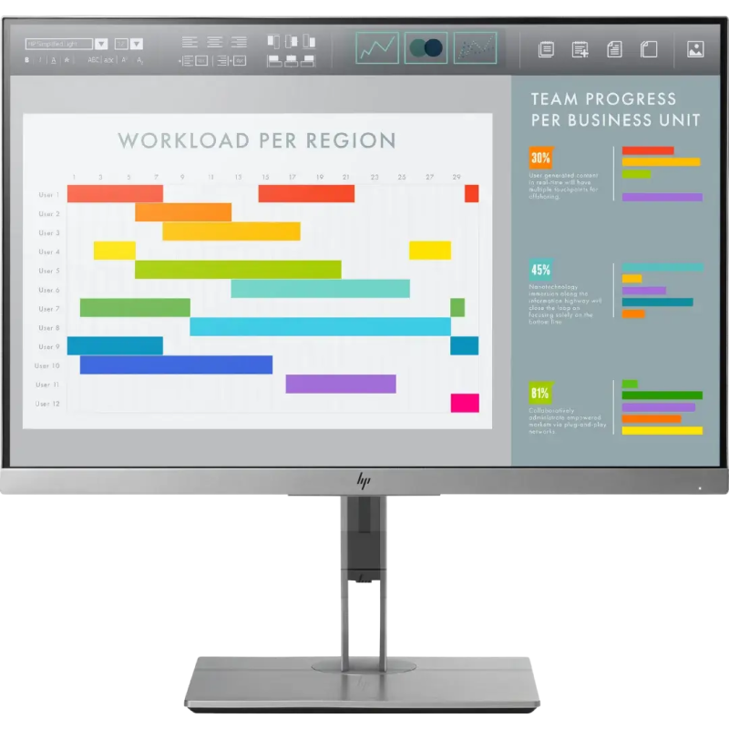 HP - EliteDisplay - E243i - 24 inch - Full HD LED IPS