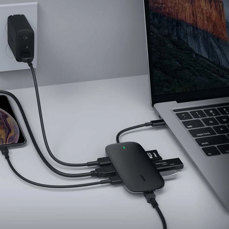 Aukey CB-701 8-in-1 USB-C Hub