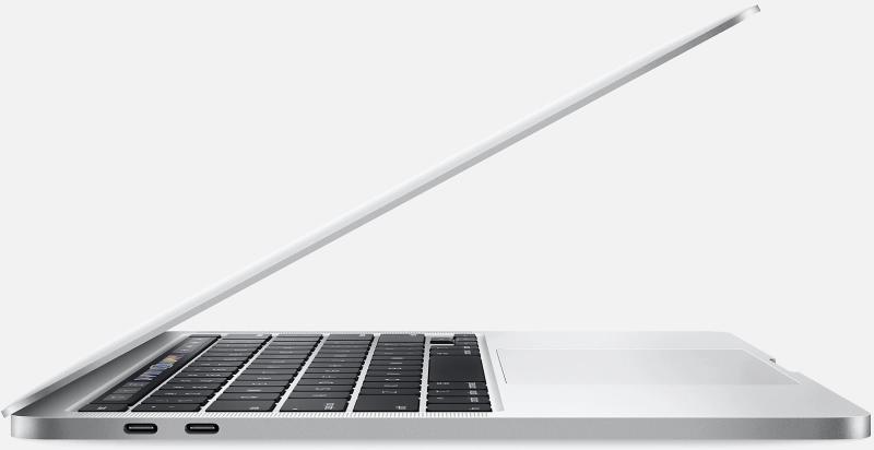 Macbook Pro 13" - Intel i5 1,4GHz - 8GB Ram - SSD 256GB - 2020 - Silver - Belgisch toetsenbord