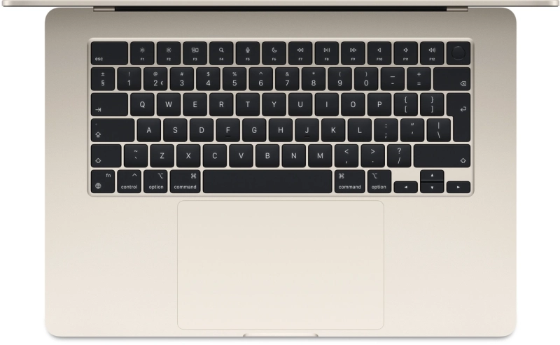 Macbook Air 15" - Apple M2 8-Core - Apple 10-Core GPU - 8GB Ram - SSD 256GB - 2023 - Starlight - Qwerty NL
