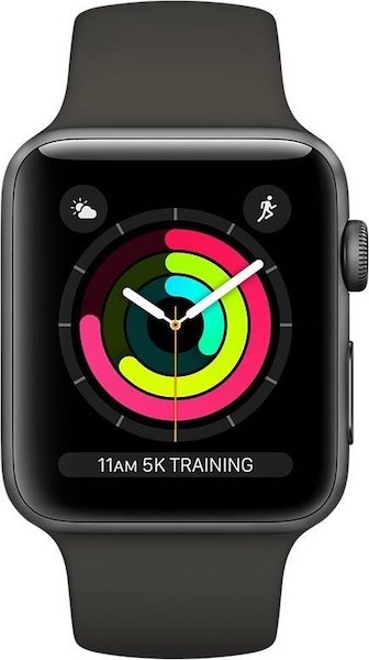 Apple Watch Series 3 (Sportbandje, 38mm) Space Gray