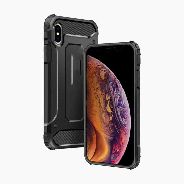 iPhone X/XS Beschermhoes (zwart)